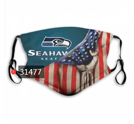 NFL 2020 Seattle Seahawks 109 Dust mask with filter->nfl dust mask->Sports Accessory